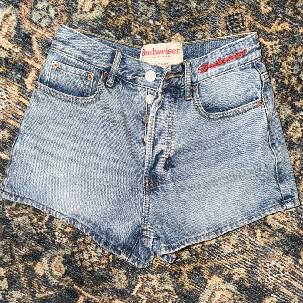 Budweiser Denim Blue Jean Shorts